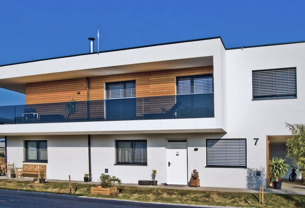Professionell sanierte Fassade